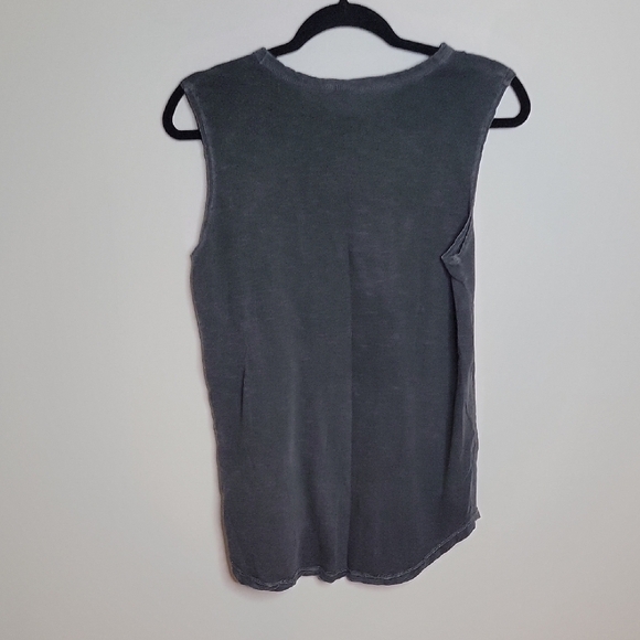 Graphic Sleeveless Top with Cowboy And Cocktails Print - Picture 4 of 4